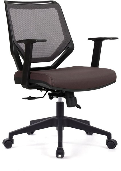 Koltuk Stilim Moreno Kahverengi Fileli Pls Çalışma Koltuğu Ofis Koltuğu