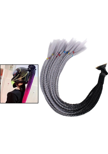 Motosiklet Siyah Gri Için 55CM Saç Gradyan At Kuyruğu (Yurt Dışından) modelleri