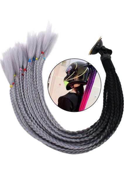 Motosiklet Siyah Gri Için 55CM Saç Gradyan At Kuyruğu (Yurt Dışından) fırsatları