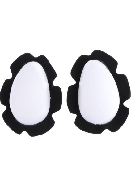 1 Çift Motosiklet Zırhı Koruyucu Dişli Knepads Diz Diskleri Kaydırıcılar Beyaz (Yurt Dışından)