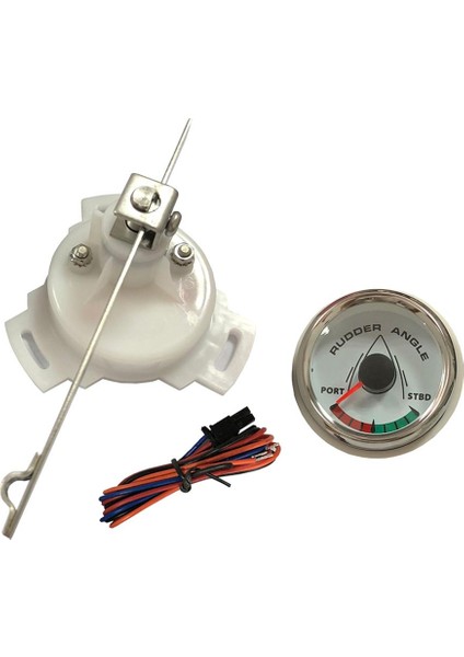 Çiftleşme Sensörü ile Deniz Dümen Açısı Göstergesi 0-190Ω 52MM Krom Beyaz (Yurt Dışından)