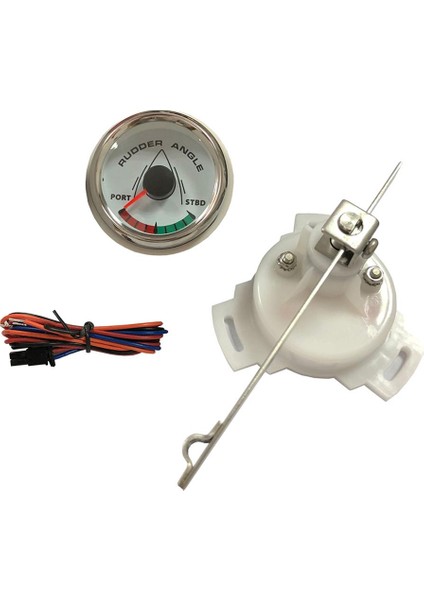 Çiftleşme Sensörü ile Deniz Dümen Açısı Göstergesi 0-190Ω 52MM Krom Beyaz (Yurt Dışından)