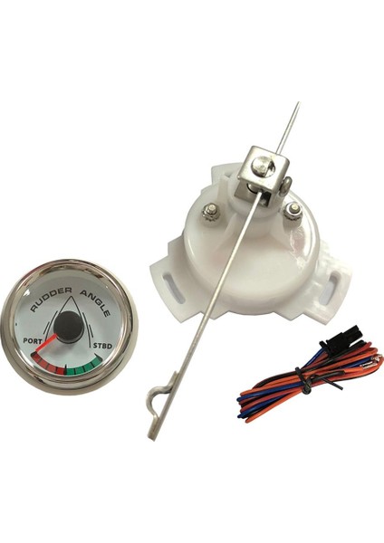 Çiftleşme Sensörü ile Deniz Dümen Açısı Göstergesi 0-190Ω 52MM Krom Beyaz (Yurt Dışından)