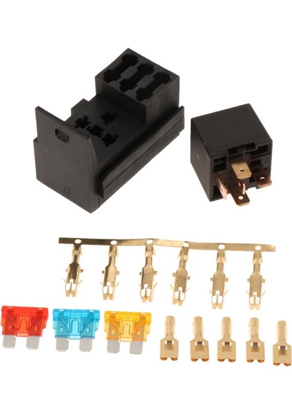 Evrensel Kamyon 4 Yüzlü Sigorta Röle Tutucu Kutu Soketi-Siyah (Yurt Dışından) fiyatları