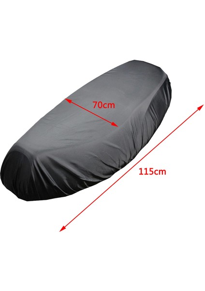 Motosiklet Koltuk Örtüsü Motosikletler Su Geçirmez Mopedler Siyah 2xl (Yurt Dışından)