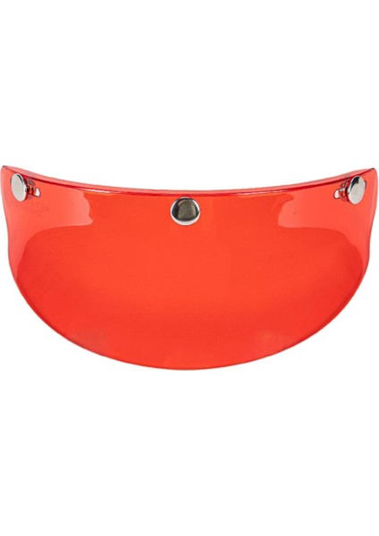 3 Snap Visor Pik Güneş Gölgesi Koruyucu 15CMX5CM Şeffaf Kırmızı (Yurt Dışından)