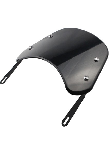 Motosiklet Parçaları Için 5-7 Inç Motosiklet Far Ön Cam Rüzgar Deflektörü Siyah (Yurt Dışından)