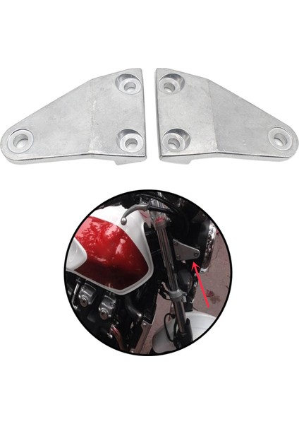 1 Çift Far Montaj Braketi CB1300 CB400 Yarışçısı Için (Yurt Dışından) fırsatları