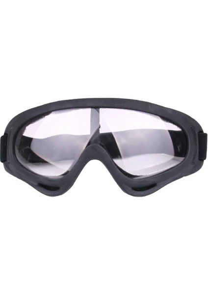 Motosiklet Goggles Geniş - Kazık Etki Kanıtı Şeffaf (Yurt Dışından)