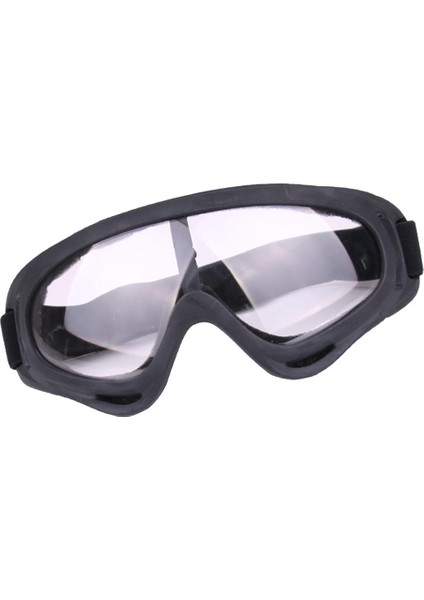 Motosiklet Goggles Geniş - Kazık Etki Kanıtı Şeffaf (Yurt Dışından)