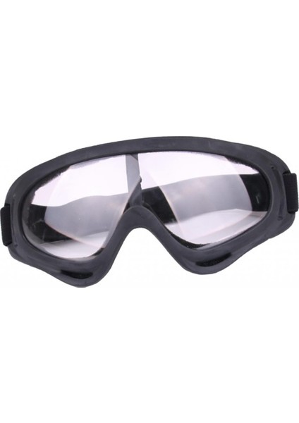 Motosiklet Goggles Geniş - Kazık Etki Kanıtı Şeffaf (Yurt Dışından)