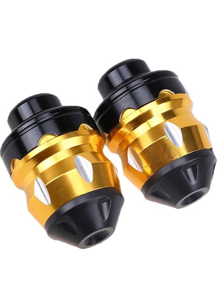 2 Adet Dayanıklı Alüminyum Alaşım Motosiklet Ön Tekerlek Damla Direnç Çatal Kupaları Altın (Yurt Dışından)