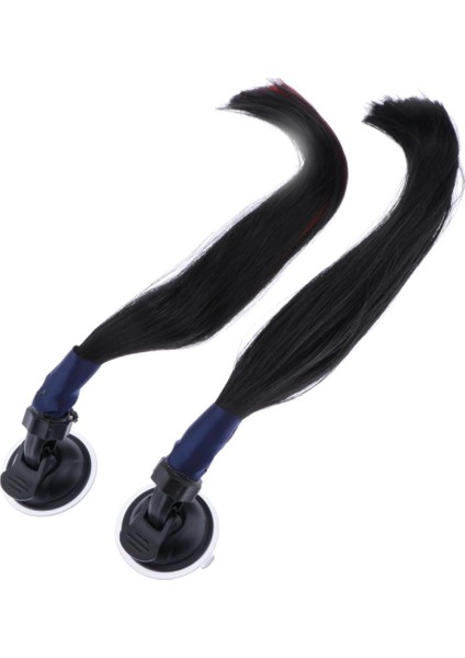 Kask Pigtails Saç Dekorasyonu Motosiklet Için Uygun Vantuz ile (Yurt Dışından) fırsatları