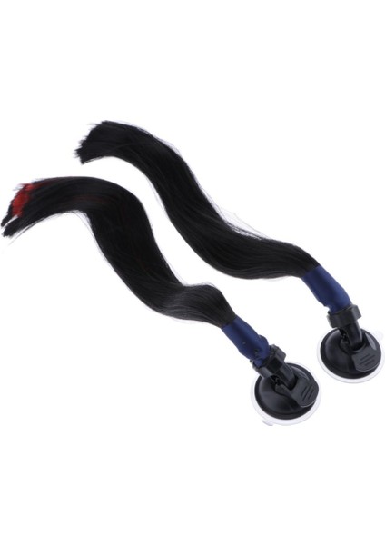 Kask Pigtails Saç Dekorasyonu Motosiklet Için Uygun Vantuz ile (Yurt Dışından) indirimleri