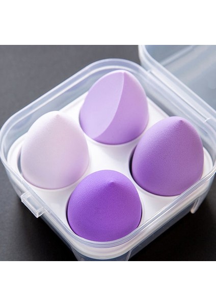 4pcs Makyaj Sünger Tozu Kabarık Kuru ve Islak Güzellik Kozmetik Topu (Yurt Dışından)