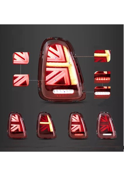 Mini Cooper LED Stop Takımı Kırmızı Renk 2014-2018