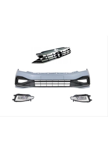 Passat B8 Için 8.5 Görünüm R-Line Ön Tampon & Panjur fiyatları