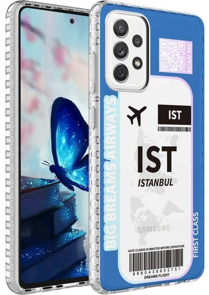 Galaxy A33 5g Kılıf Airbag Kenarlı Renkli Desenli Elegans Silikon