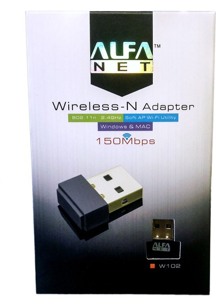 Alfanet W102 USB 150MBPS Mini Wireless Adapter