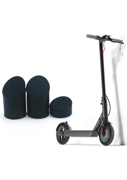 M365 Elektrikli Scooter Için 1 Set Arka Çamurluk Vida Lastik Tapa Siyah