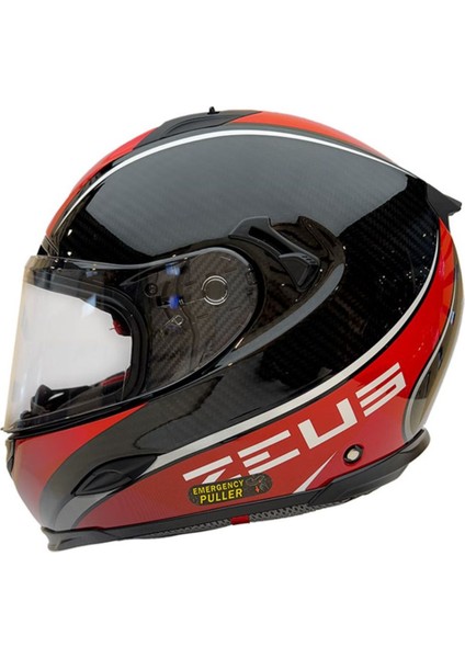 Kask ZS-1800B Gloss Carbon Am9 Red