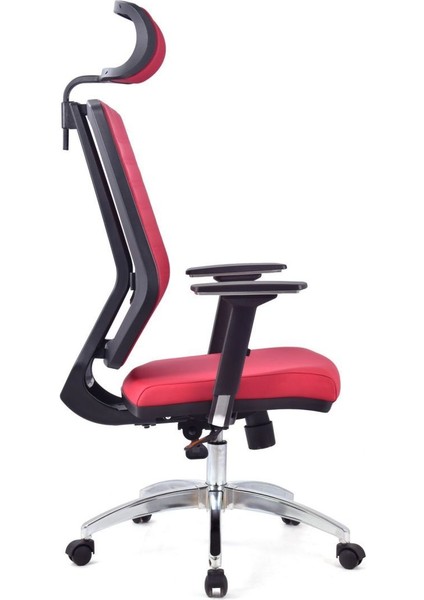 Koltuk Stilim Sera Kırmızı Deri Makam Koltuğu Ofis Koltuğu modelleri