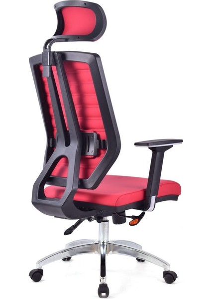 Koltuk Stilim Sera Kırmızı Deri Makam Koltuğu Ofis Koltuğu fırsatları