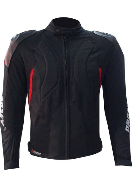 Hörgüçlü 195 Gp Knıght Korumalı Motosiklet Montu Kırmızı