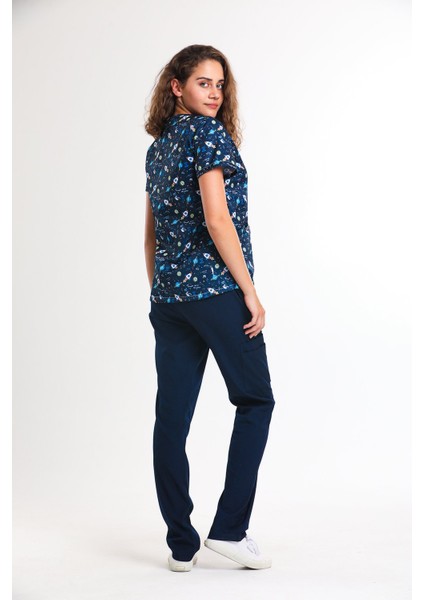 Baskılı- Kadın Medikal Üniforma Takımı fiyatları