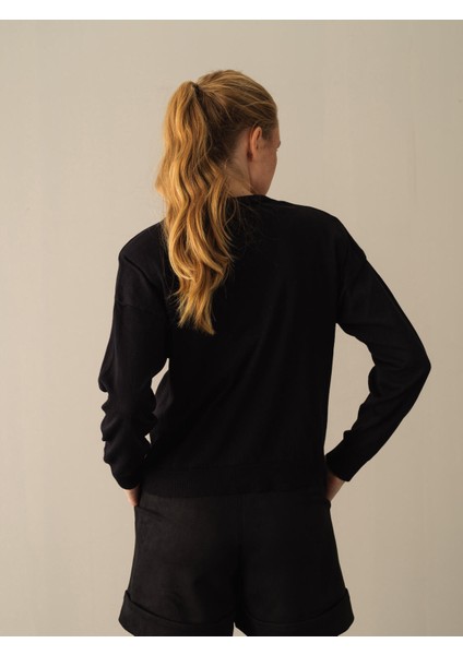 Kadın Siyah Slim Fit Basic Hırka indirimleri