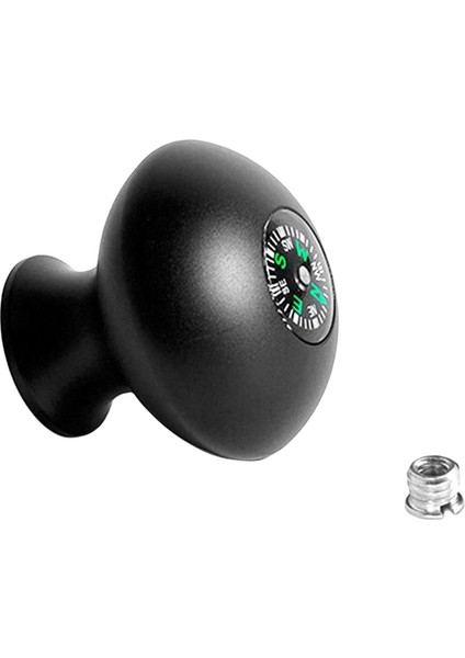 Monopod Yürüyüş Bastonları Için Pusula ile Trekking Direği Monopod Kafa Kavrama Düğmesi (Yurt Dışından)