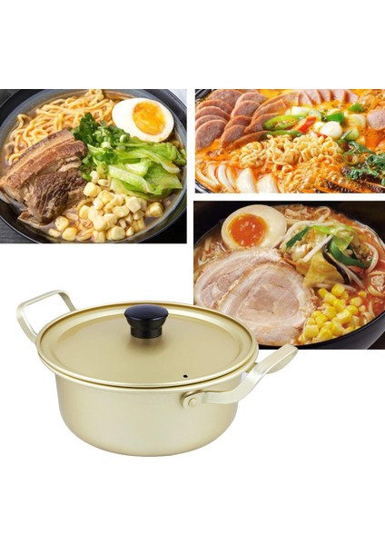 Koreli Ramen Erişte Pot Çift Sap Ramen Pişirme Potu Mutfak Aletleri Için 18CM (Yurt Dışından) indirimleri