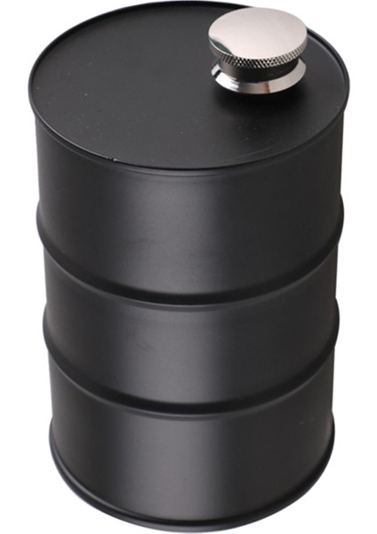 Taşınabilir Kalça Şişesi Viski Su Konteyner Şişesi Dış Mekan Yürüyüşü Siyah (Yurt Dışından)