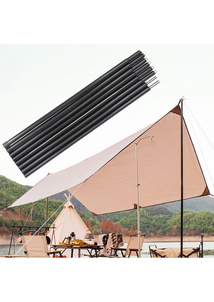 Dış Çadır Destek Çubuğu Yürüyüş Plajı Barınağı Siyahı Için Ayarlanabilir Katlanır (Yurt Dışından) fırsatları