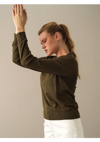 V Yaka %100 Pamuk Regular Fit Basic Kazak fırsatları