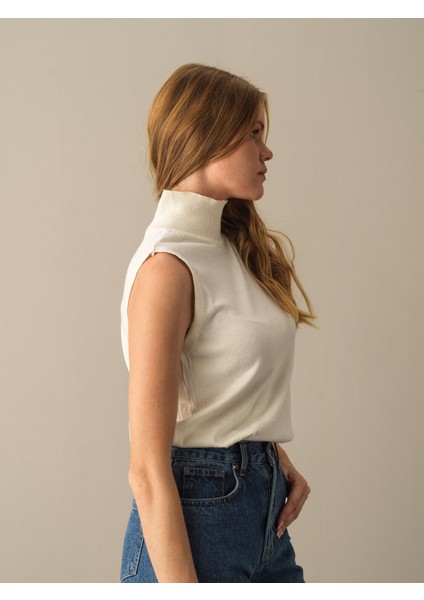 Balıkçı Yaka %100 Pamuk Regular Fit Sıfır Kol Basic Kazak fırsatları