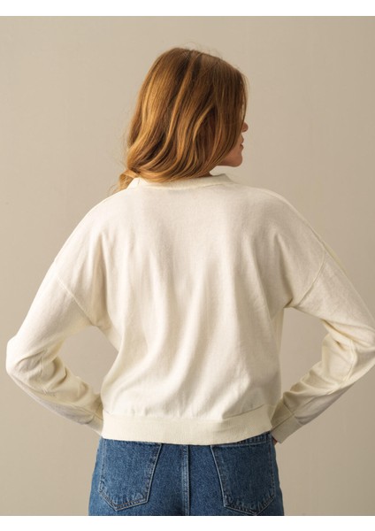 Kadın Ekru Slim Fit Basic Hırka indirimleri