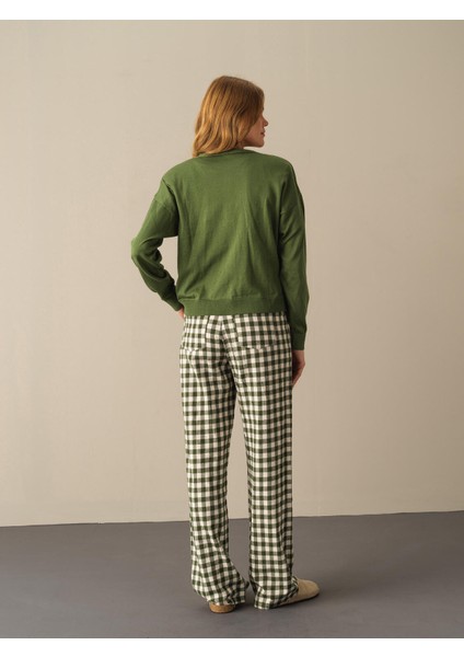 Kadın Yeşil Slim Fit Basic Hırka indirimleri