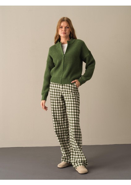 Kadın Yeşil Pamuklu Oversize Hırka fiyatları