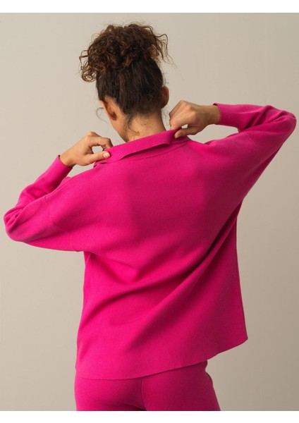 Kadın Fuşya Regular Fit Triko Pantolon fırsatları