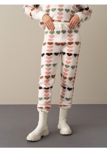 Kadın Pembe Regular Fit Triko Pantolon fiyatları