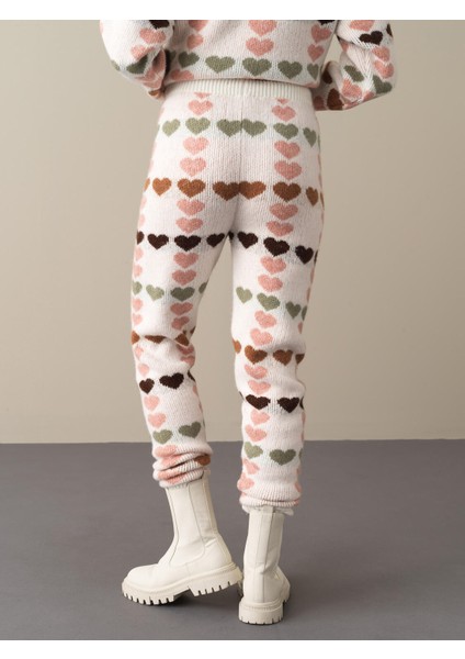 Kadın Pembe Regular Fit Triko Pantolon fırsatları