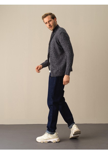 Lacivert Regular Fit Triko Hırka modelleri