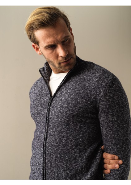 Lacivert Regular Fit Triko Hırka fırsatları