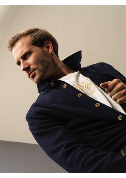 Erkek Lacivert Fit Cepli Gömlek Ceket fiyatları