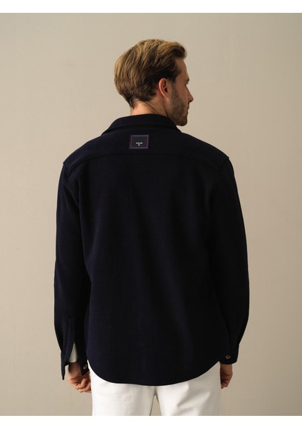 Erkek Lacivert Fit Cepli Gömlek Ceket indirimleri