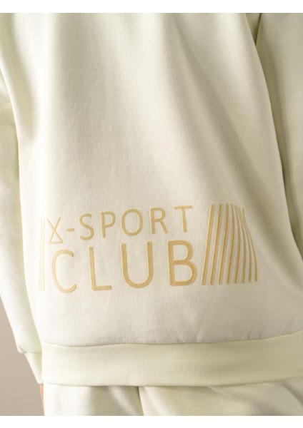 Erkek Ekru Regular Fit Sweatmont modelleri