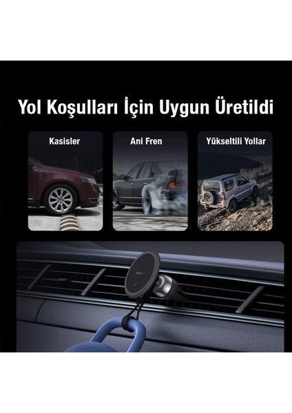 Universal Ultra Güçlü Mıknatıslı Air Vent Havalandırma Tipli Araç Içi Telefon Tutucu
