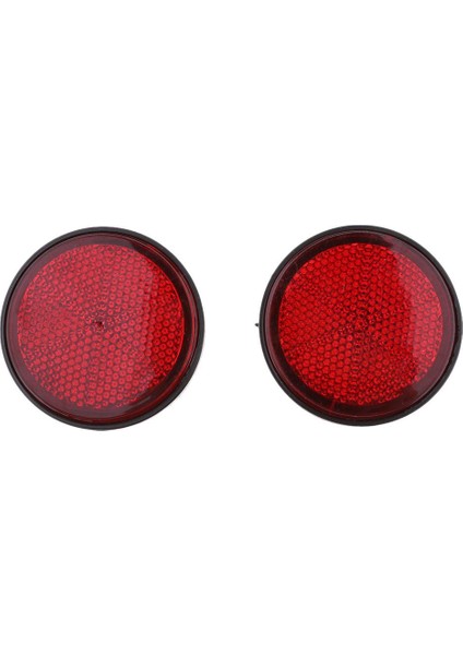 4 Adet 2 Inç Yuvarlak Yüksek Görünürlük Motosikletler Için Motor Atv Için Yansıtıcı Reflektör (Yurt Dışından)