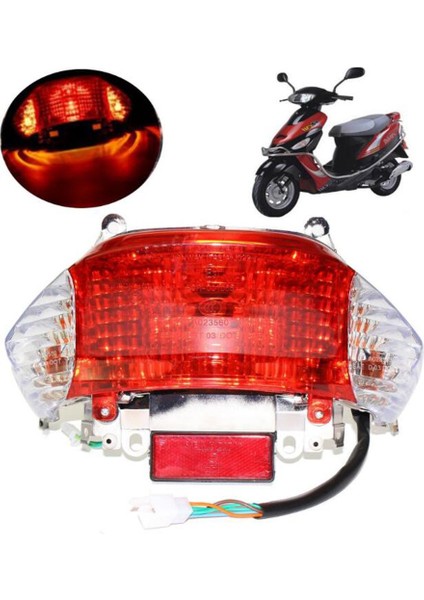 49CC 50CC Çin Gy6 Scooter Için Motosiklet 12V Arka Kuyruk Işığı Moped (Yurt Dışından) indirimleri